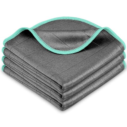 Glass Polishing Streak Free Miracle Cleaning Cloth (Grey-green)