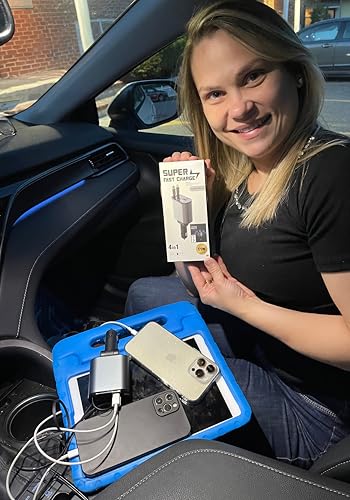 Ulti Charge iPhone Car Charger USB C Fast Charge Retractable 120W 4 (Retractable Lightning & USBC)