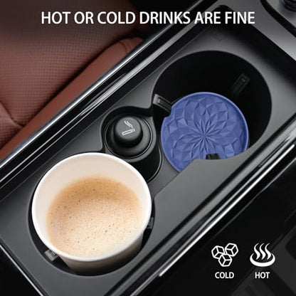 Car Coasters for Cup Holders [4 Pack] (4pack-navy Blue)