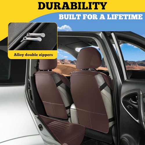 Car Seat Covers Full Set (Brown / Full set)