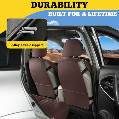 Front Car Seat Covers (Brown / Front)