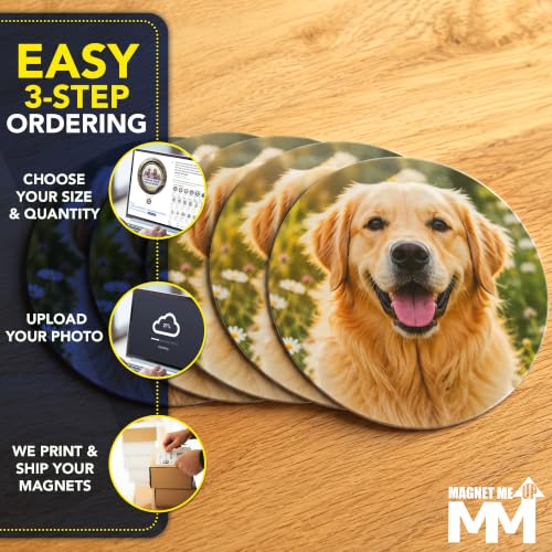 Custom Round Car Magnet 5 Inch 5 Pack (5 Pack)