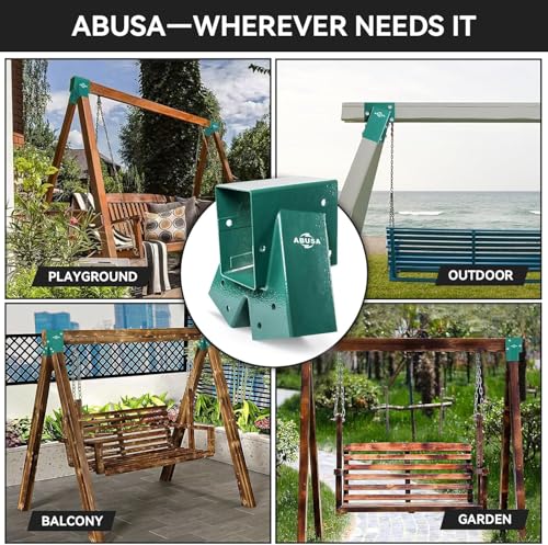 Heavy Duty Swing Sets Brackets Including 2 Green A (Light Green)