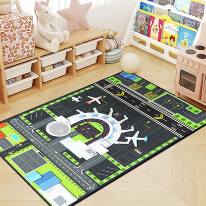 Airport Rug for Boys Playroom (5'x 6'6" / Airport01)