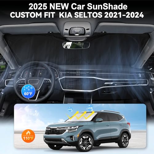 Windshield Sunshade for 2021 (for 2021-2026 Kia Seltos)