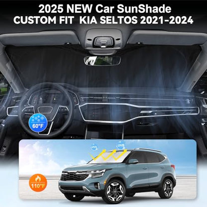 Windshield Sunshade for 2021 (for 2021-2026 Kia Seltos)