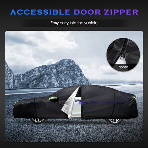 Car Cover Custom Fit for Honda Civic 1991 (Fit for Honda Civic Black)