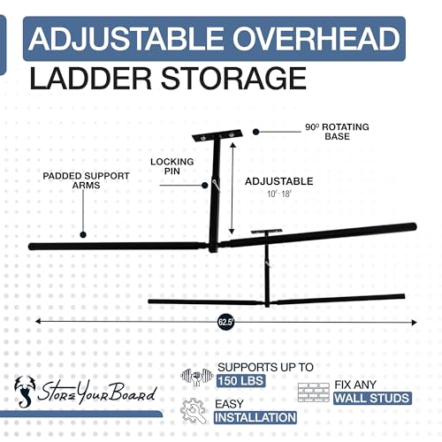 Adjustable Overhead Ladder Rack (Full)