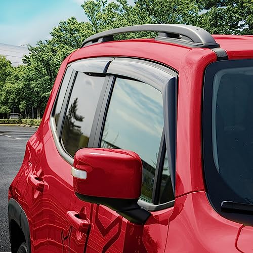 Tape on Extra Durable Rain Guards for Jeep Renegade 2015 (For Renegade 15-23)