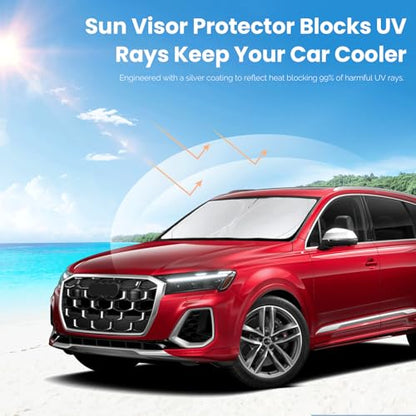 Custom fit Audi Q7 Windshield Sunshade for 2016 (fit Audi Q7 2016-2026)