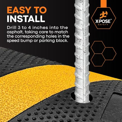 Heavy Duty Rebar Stakes 14" x 1