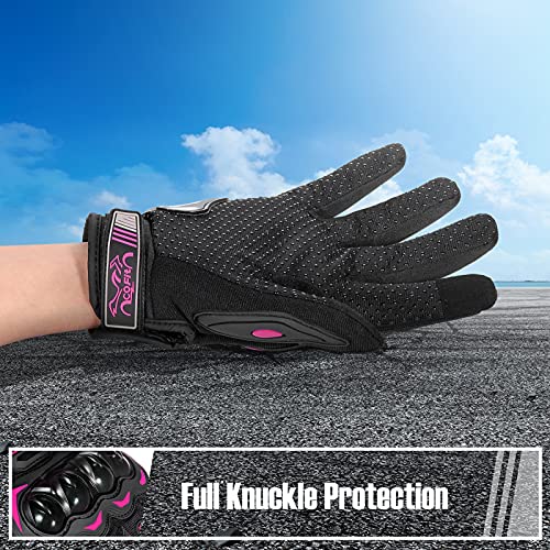 Motorcycle Gloves Breathable (9-pink / Medium)