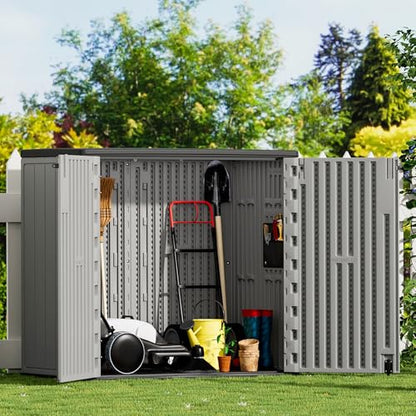 Large Outdoor Storage Box (37Cu.ft-Grey)