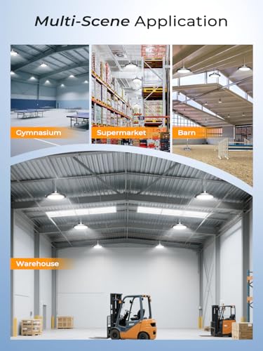 350W UFO LED High Bay Light 52500LM 5000K High Bay LED Shop Lights