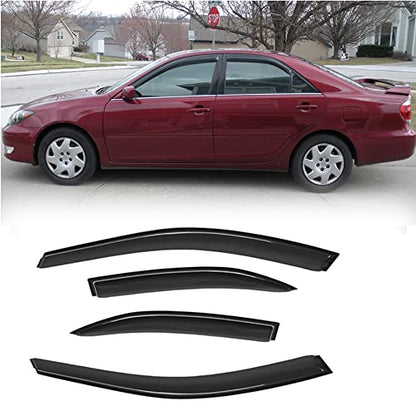 Window Visors Rain Guards for 2002 (2002-2006 Camry Sedan)