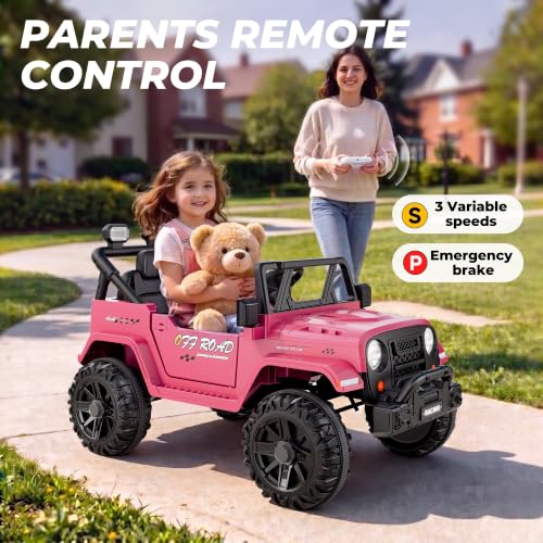 12V Electric Ride On Car (Pink)