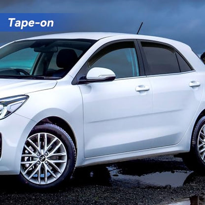 Window Visors Rain Guards for 2012 (2012-2017 Kia Rio Hatchback)