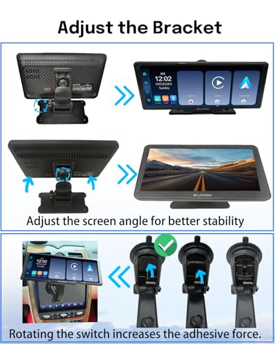 7 Inch Wireless CarPlay Screen for Car (Black / 7inch)