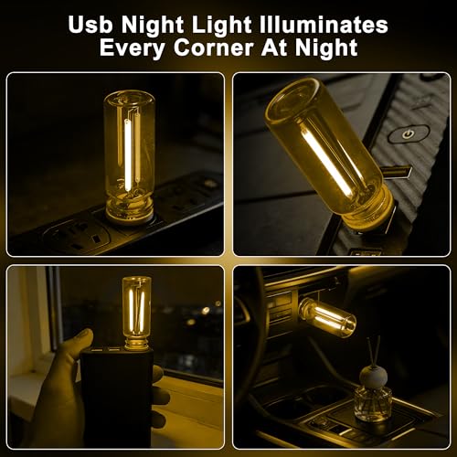 2 Packs USB Light for Car (2PCS(Yellow))