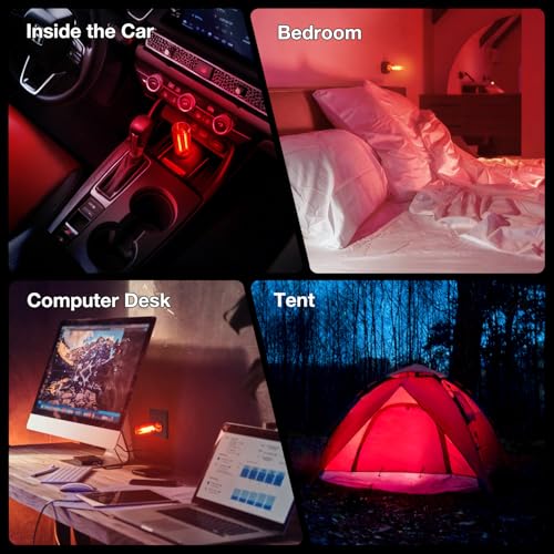 2 PCS USB Car Lights (Red / 2 pcs)