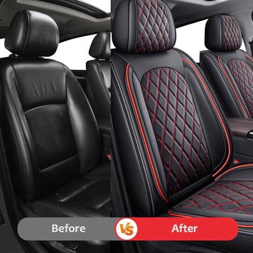 Front Ram Seat Cover for 2009 (Black And Red / Front (2PCS))