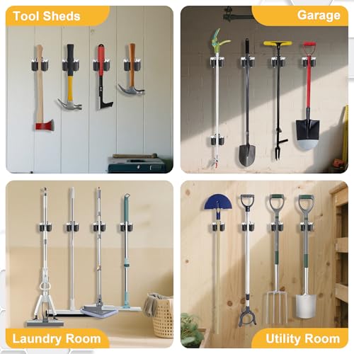 Broom Holder Wall Mount (3 Pack)