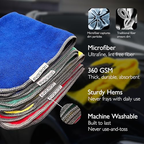 Premium Microfiber Cleaning Cloth 16"x16" (Green)