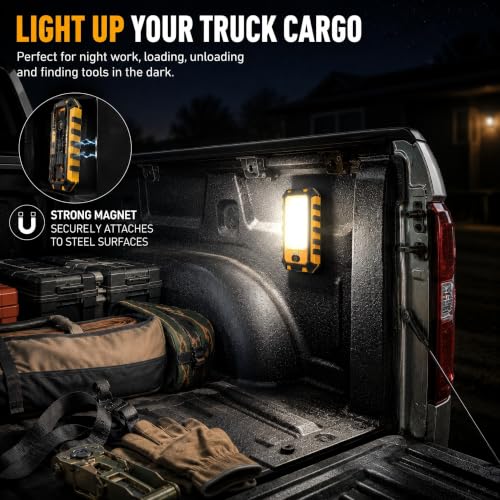 LED Rechargeable Magnetic Work Light 1500Lumens (Orange)
