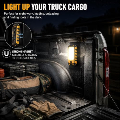 LED Rechargeable Magnetic Work Light 1500Lumens (Orange)