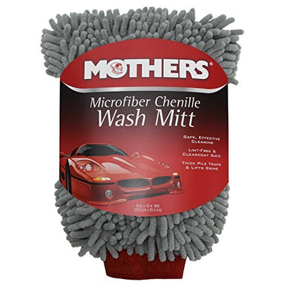 968801 Mothers Premium Chenille Car Wash Mitt (1 Pack)