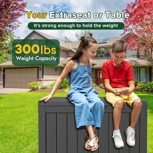 45 Gallon Resin Deck Box (Black / 45 Gallon)