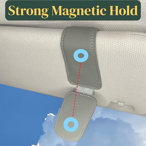Magnetic Visor Sunglasses Holder (grey)