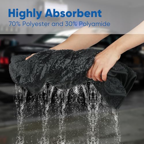 Car Drying Towel (Dark Grey / 36 x 24 Inch)