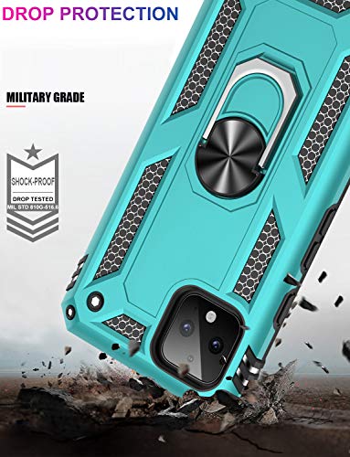 for Google Pixel 4 Case with Screen Protector (Teal / Google Pixel 4)