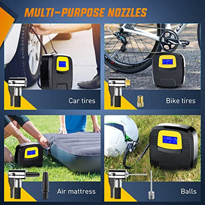 Digital Tire Inflator Air Compressor Portable Pump w (Touch Screen Air Pump)