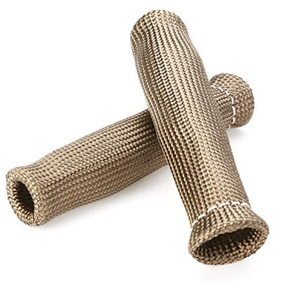 Titanium Spark Plug Wire Boots Thermal Protection Insulator Sleeve (Titanium)