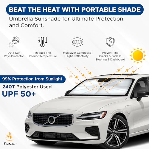 Car Windshield Sun Shade (Medium)
