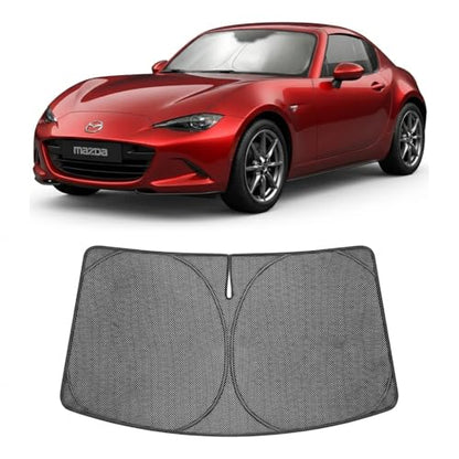 Custom Fit Car Windshield Sun Shade for 2016 (2016-2026 Mazda MX-5 Miata Convertible)