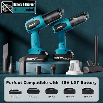 3 in 1 Handheld Car Vacuum Compatible with Makita 18V Battery with 21000pa Strong Suction