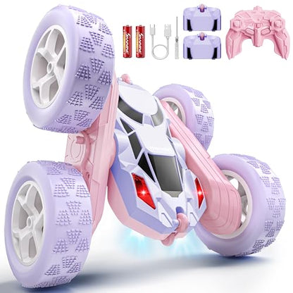 Remote Control Car for Girls (Pink&purple / Pro (USB-C & Modular Battery))