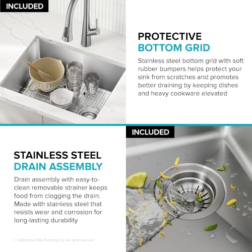 Fairlane 23 in Undermount Single Bowl Stainless Steel Kitchen Sink (23 Inch / Single Bowl — Undermount)