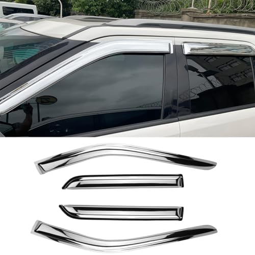 Extra Durable Outside Chrome Window Visor for 2013 (2013-2019 Ford Escape(Chrome))