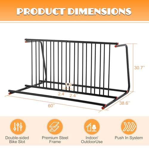 10 Bike Floor Bike Rack