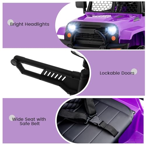 Kids Ride On Truck (Purple)