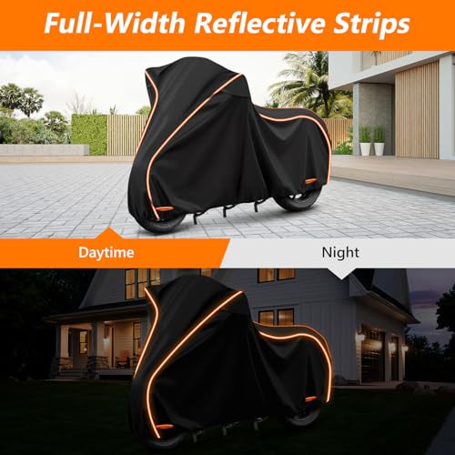 420D & Cotton Lining Waterproof Motorcycle Cover for Honda Africa Twin (Black / for Honda Africa Twin)