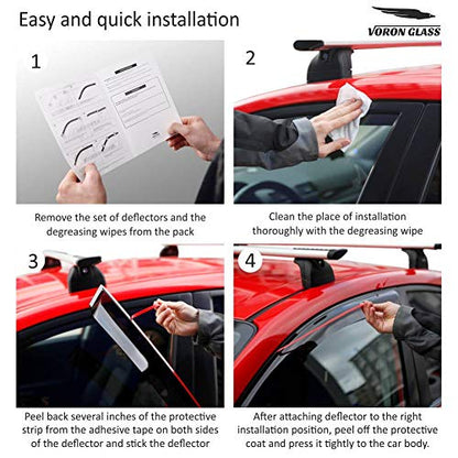 Tape on Extra Durable Rain Guards for Chevrolet (For Suburban 1500 07-14)