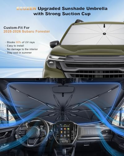 Windshield Sunshade Umbrella for 2025 (2025-2026 Forester)
