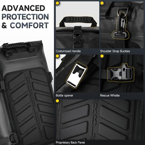 Motorcycle Tail Bag (Classic Black / 30L)