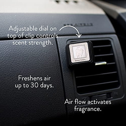 Candle Sweet Grace Auto Vent Clip Car Air Freshener 3 Pack (1 Count (Pack of 3))