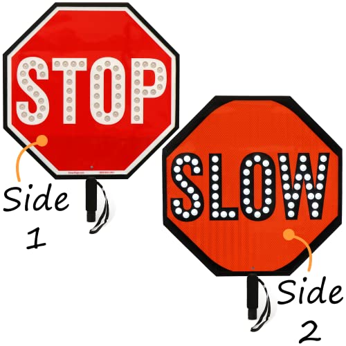 24" LED Stop Slow Paddle (24" x 24")